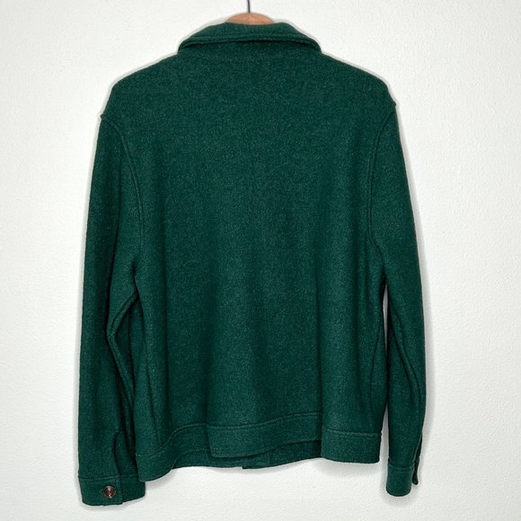 Joie Emerald Green Wool Barn Jacket Shacket Size 1X NWT - Picture 3 of 6